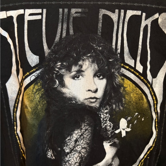 Stevie Nicks Black Graphic Women's Top - Picture 3 of 9
